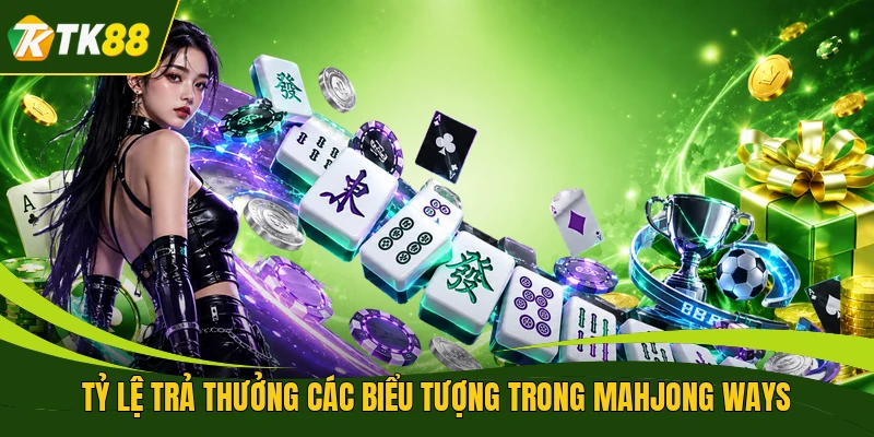 Tỷ lệ trả thưởng các biểu tượng trong Mahjong Ways
